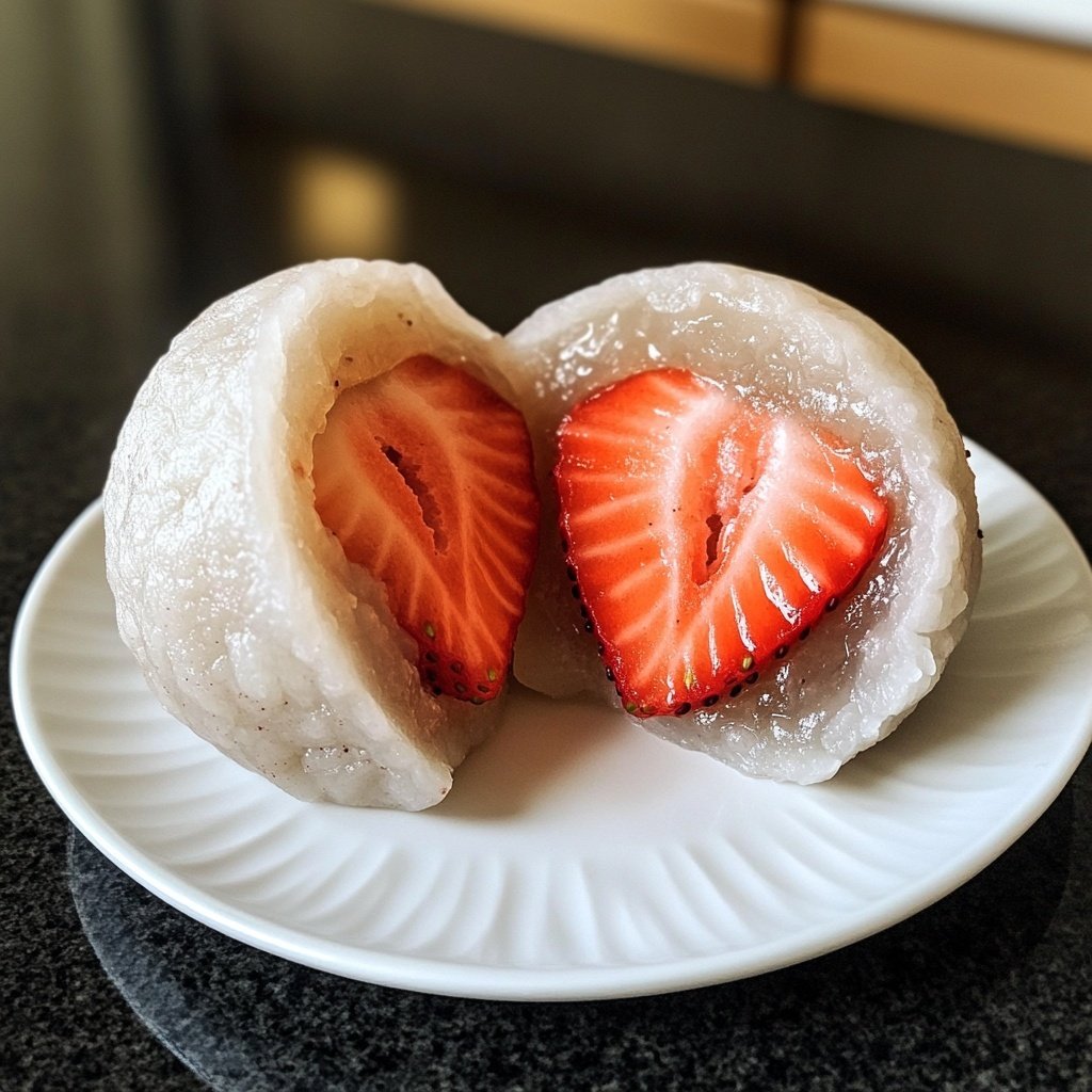 Erdbeer-Mochi