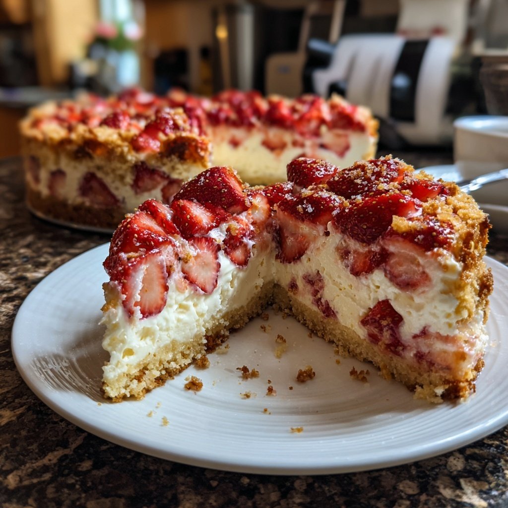 Erdbeerkuchen Mit Quark Creme