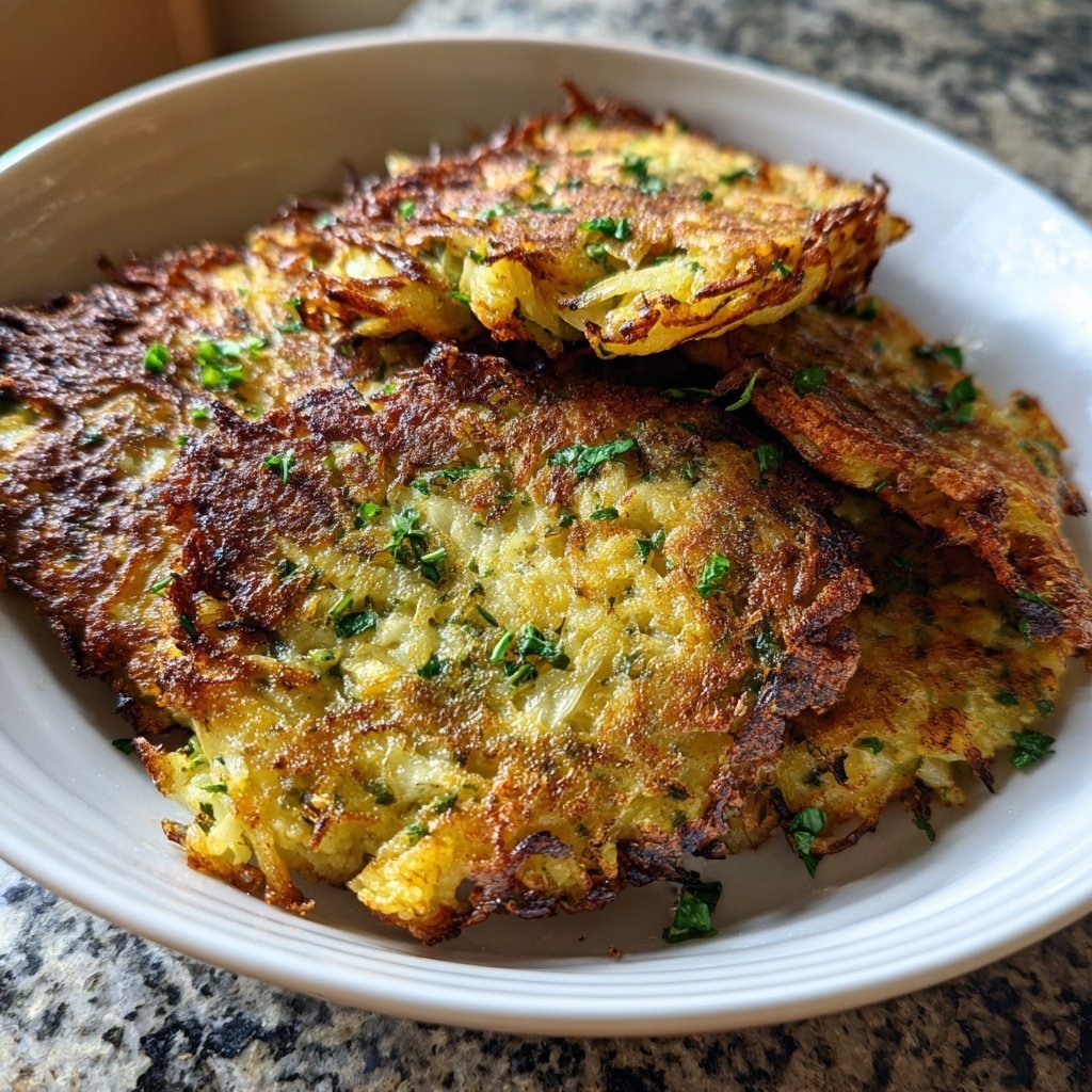 Blumenkohl Rösti Aus Der Pfanne