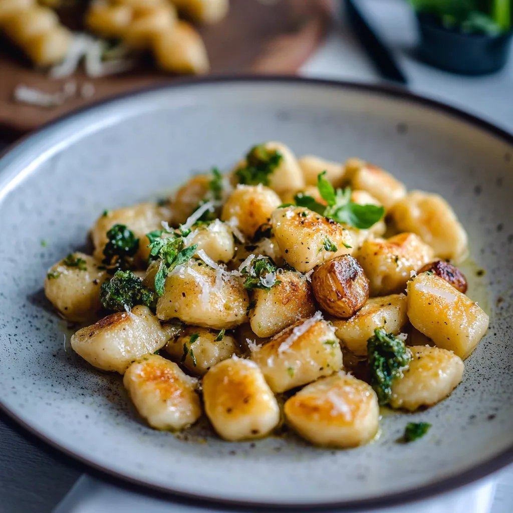 Gnocchi mit Rosenkohl und Brokkoli aus dem Ofen