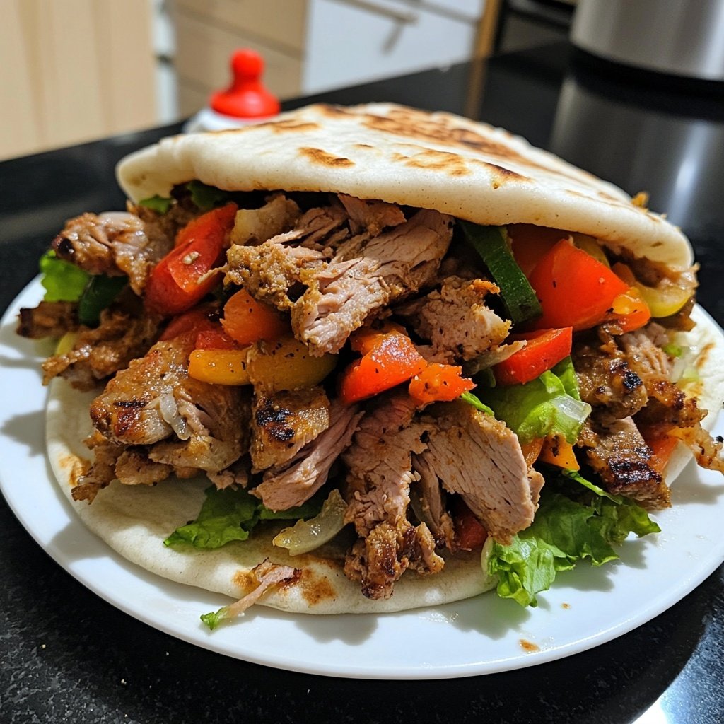 Klassischer Döner Kebab wie vom Imbiss
