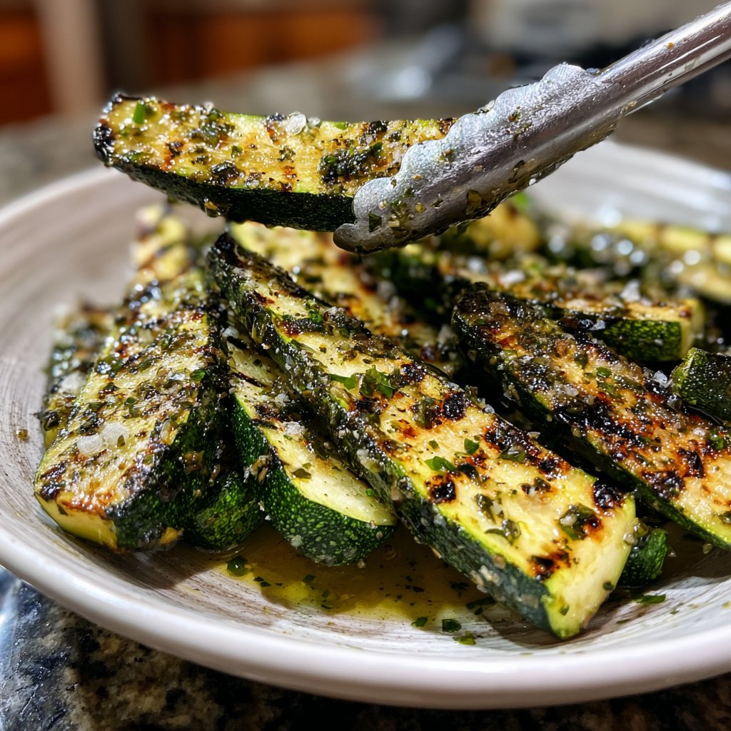 Gegrillte Zucchini Mit Kräutern