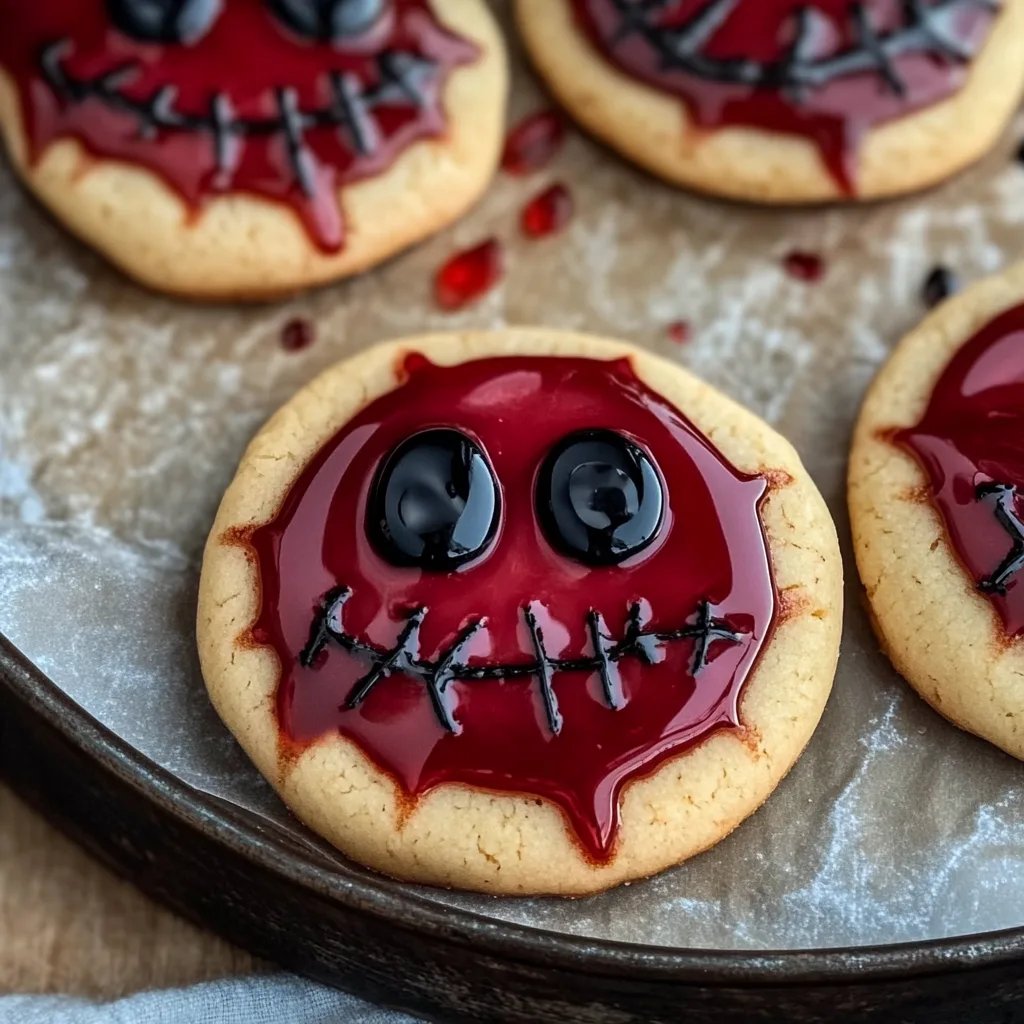 Thumbprint Cookies für Halloween