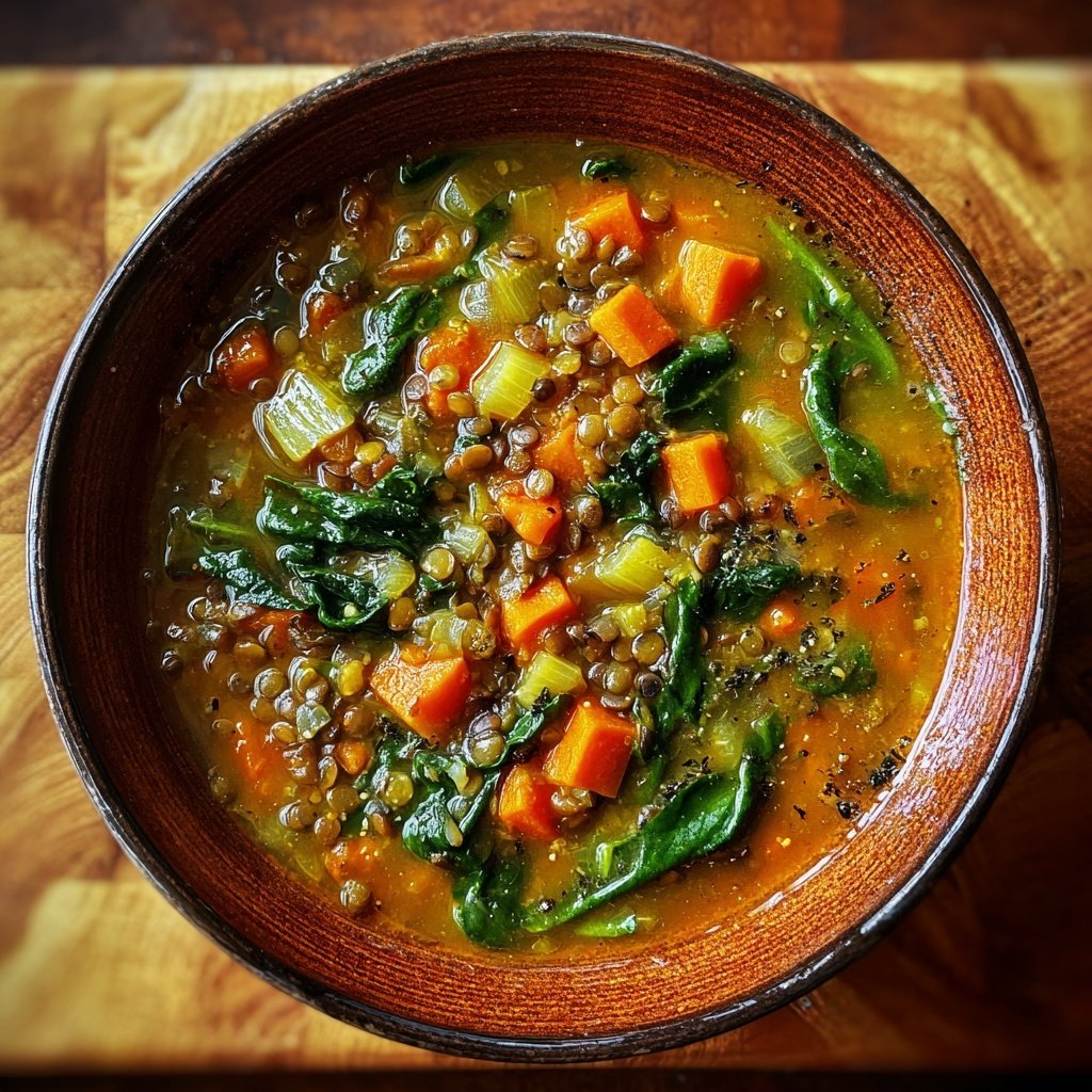 Kalorienarme Linsen Suppe Mit Gemüse