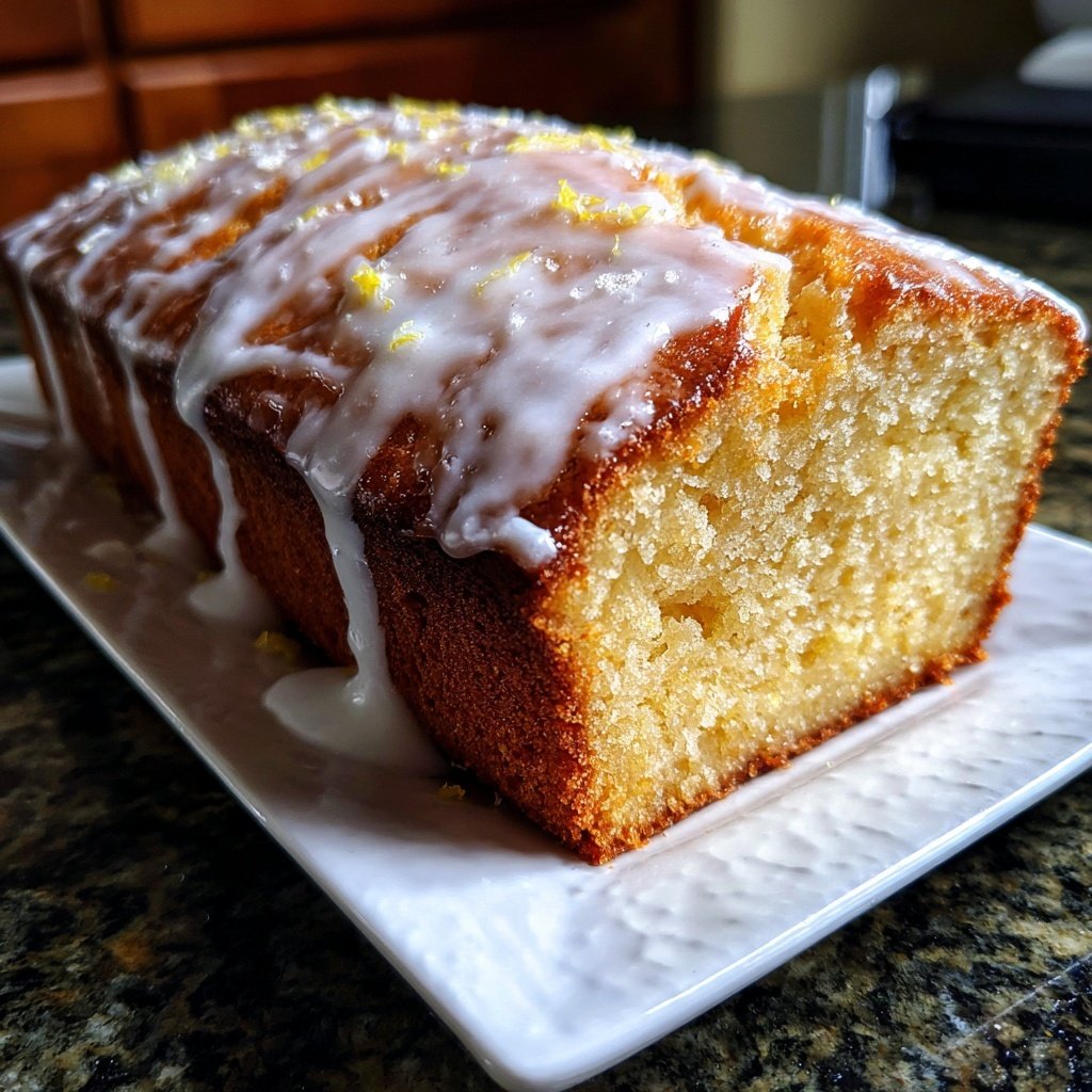 Zitronenkuchen mit Zuckerguss