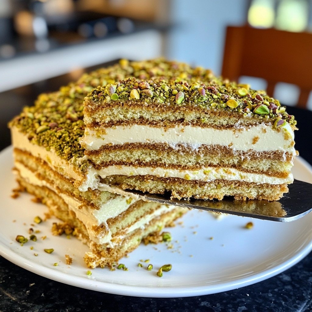 Pistazien-Tiramisu ohne Alkohol