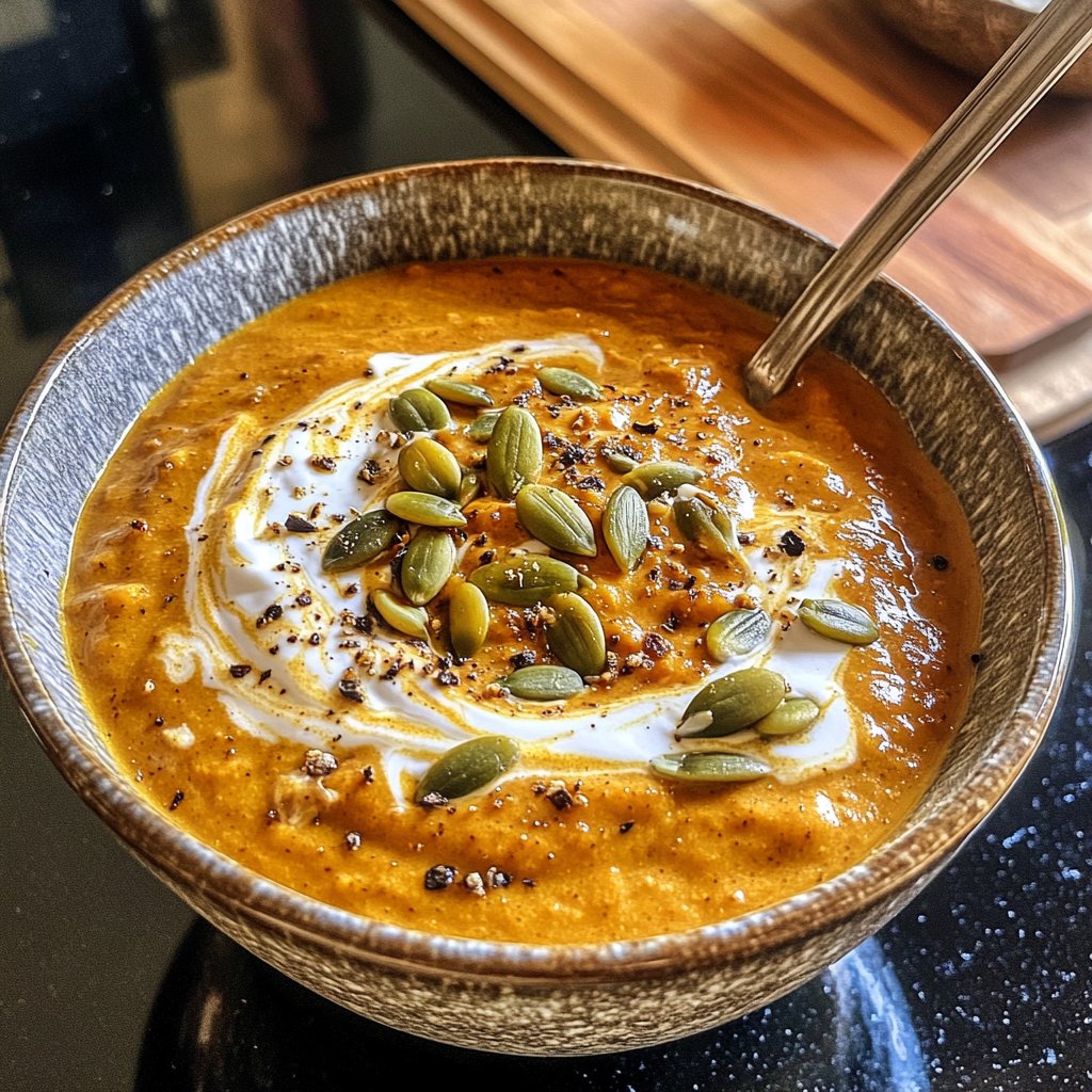 Kürbissuppe mit Ingwer