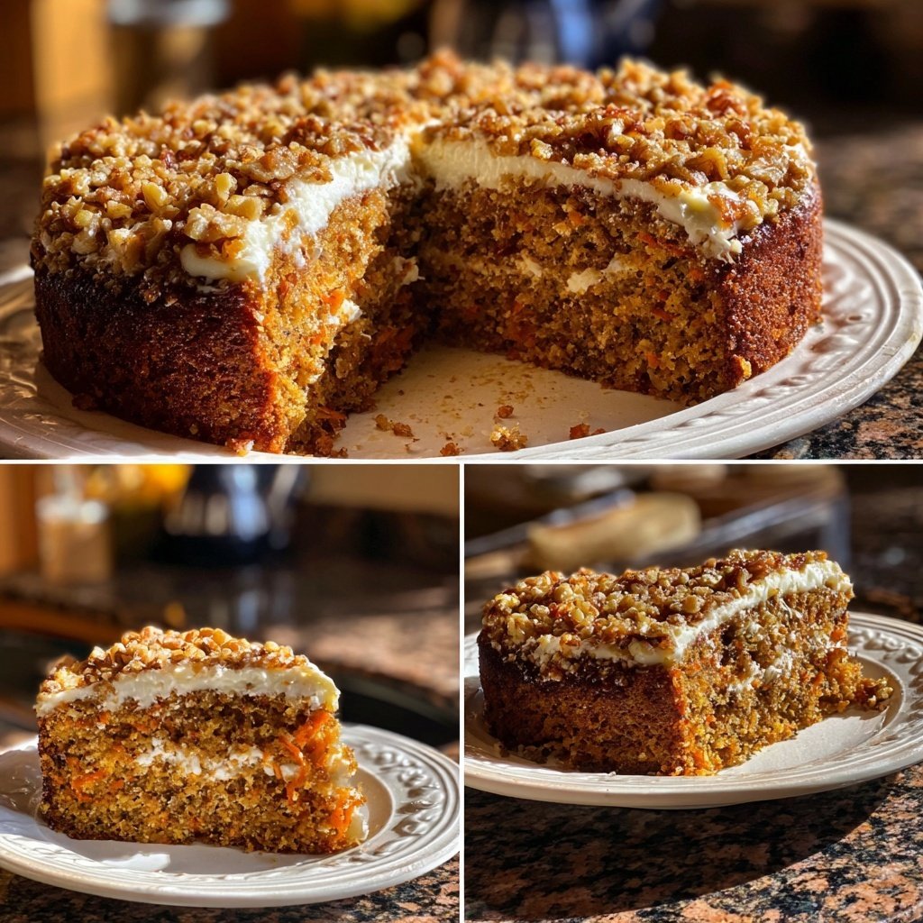 Karottenkuchen Mit Walnuss Streuseln