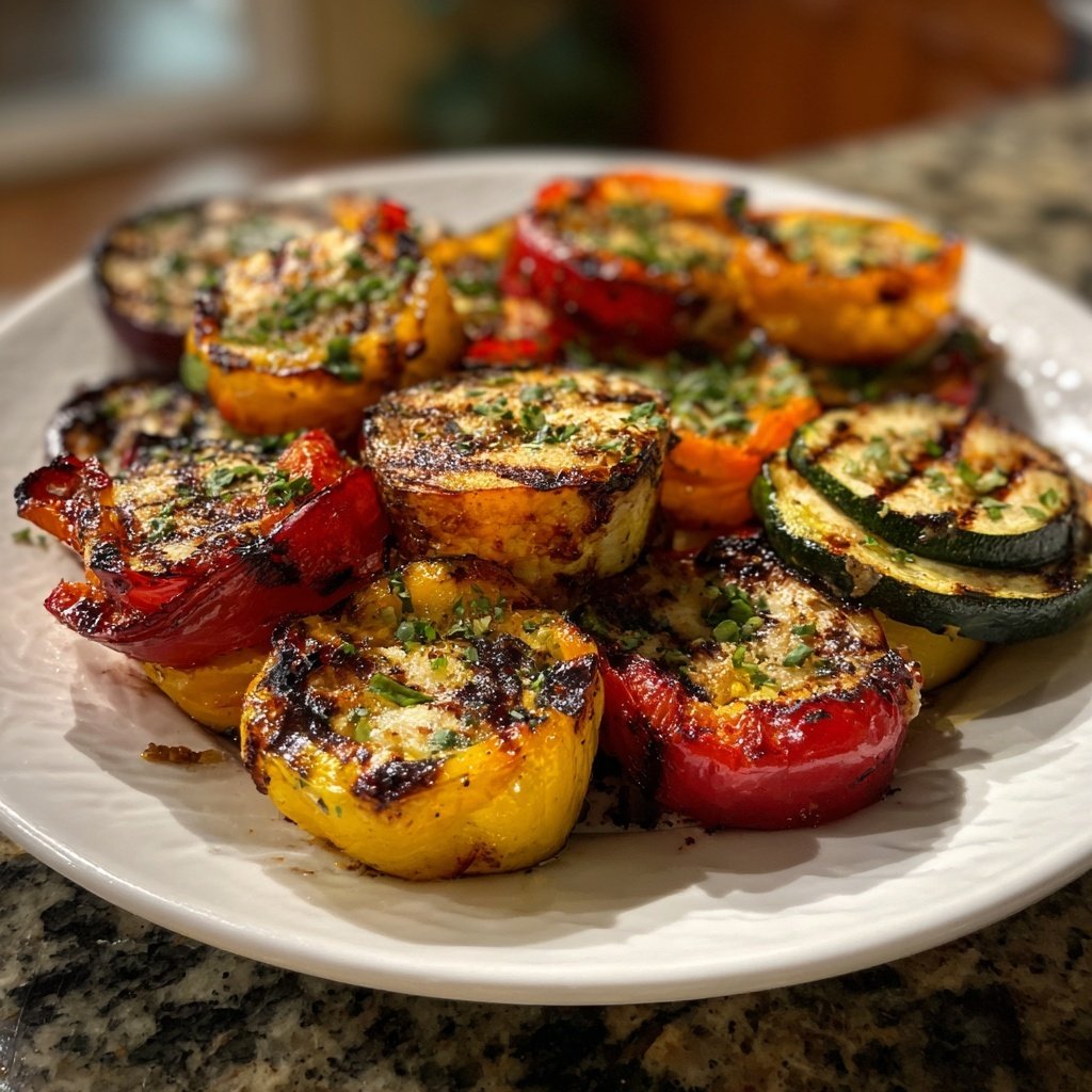 Gegrillte Gemüse Medaillons