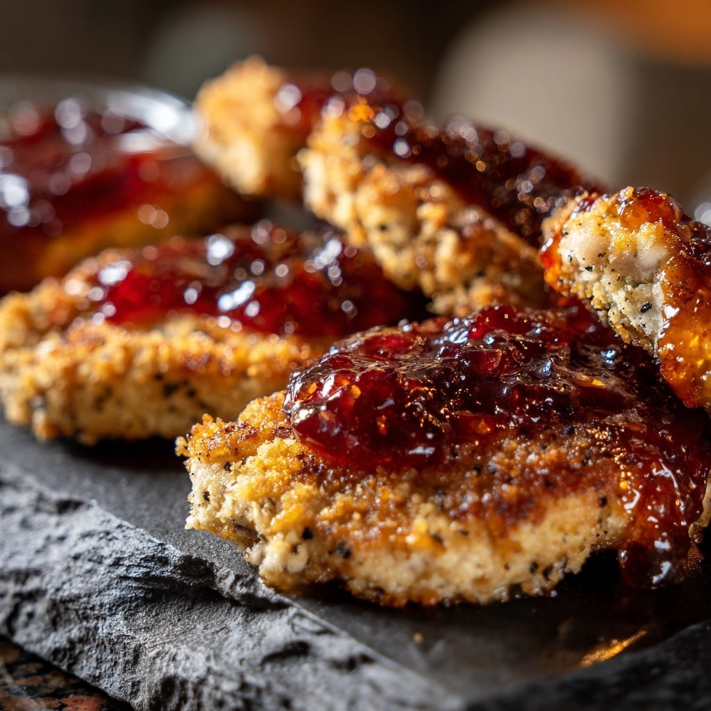 Putenmedaillons mit Fruchtchutney