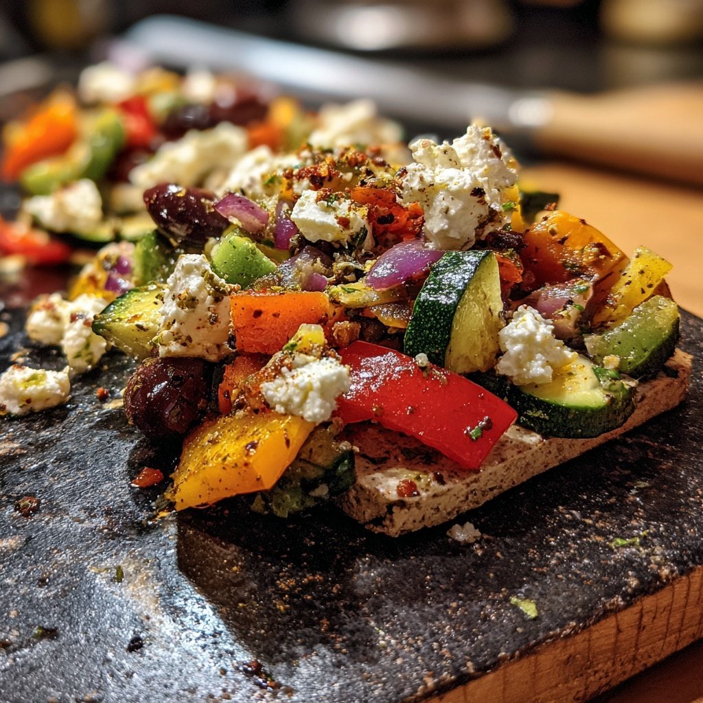 Gesund & Leicht Mediterrane Gemüsepfanne mit Feta